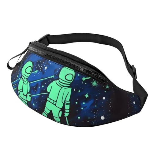 Gürteltasche für Damen und Herren, leuchtet im Dunkeln, Crossbody-Tasche, Gürteltaschen mit verstellbarem Riemen von HJBNW