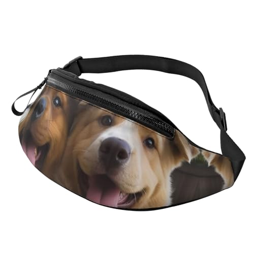 Gürteltasche für Damen und Herren, lustiger Hund, Umhängetasche, Gürteltaschen mit verstellbarem Riemen Gürteltasche für Damen und Herren, lustiger Hund, Umhängetasche, Gürteltaschen mit verstellbarem Riemen von HJBNW
