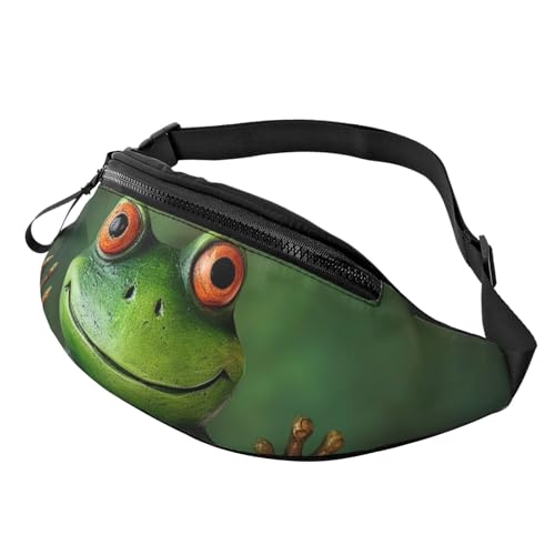 Gürteltasche für Damen und Herren, mit verstellbarem Riemen, Frosch, Umhängetasche Gürteltasche für Damen und Herren, mit verstellbarem Riemen, Frosch, Umhängetasche von HJBNW