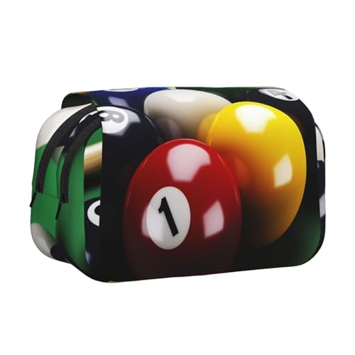 HJBNW Billard-Federmäppchen mit mehreren Schlitzen, großes Fassungsvermögen, tragbare Make-up-Tasche für Männer und Frauen HJBNW Billard-Federmäppchen mit mehreren Schlitzen, großes Fassungsvermögen, tragbare Make-up-Tasche für Männer und Frauen von HJBNW