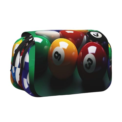 HJBNW Billard-Federmäppchen mit mehreren Schlitzen, großes Fassungsvermögen, tragbare Make-up-Tasche für Männer und Frauen HJBNW Billard-Federmäppchen mit mehreren Schlitzen, großes Fassungsvermögen, tragbare Make-up-Tasche für Männer und Frauen von HJBNW