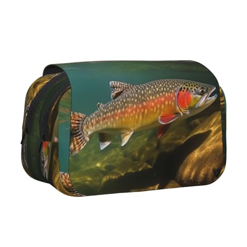 HJBNW Brook Federmäppchen zum Fliegenfischen mit mehreren Schlitzen, großes Fassungsvermögen, tragbare Make-up-Tasche für Männer und Frauen HJBNW Brook Federmäppchen zum Fliegenfischen mit mehreren Schlitzen, großes Fassungsvermögen, tragbare Make-up-Tasche für Männer und Frauen von HJBNW