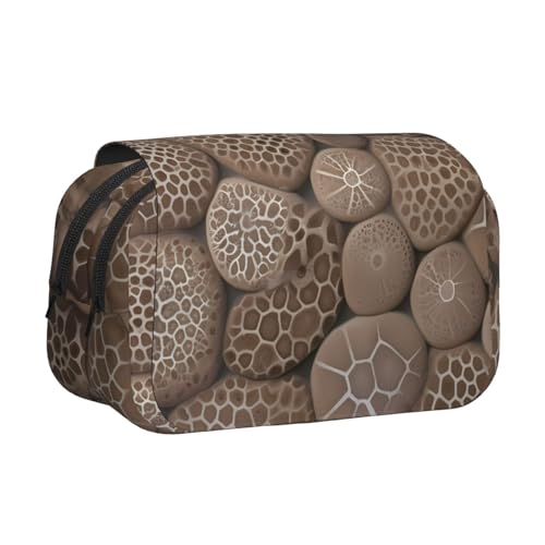 HJBNW Petoskey Federmäppchen mit mehreren Fächern, großes Fassungsvermögen, tragbare Make-up-Tasche für Damen und Herren von HJBNW