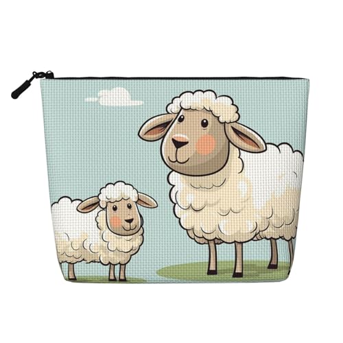 HJBNW Reise-Make-up-Tasche für Damen, große Kapazität, wasserdicht, tragbar, Kulturbeutel, Schaf- und Lamm-Carto-Make-up-Tasche mit Reißverschluss, ästhetischer Make-up-Organizer für Damen, Geschenk HJBNW Reise-Make-up-Tasche für Damen, große Kapazität, wasserdicht, tragbar, Kulturbeutel, Schaf- und Lamm-Carto-Make-up-Tasche mit Reißverschluss, ästhetischer Make-up-Organizer für Damen, Geschenk von HJBNW