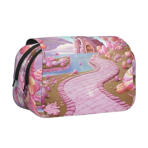 HJBNW Sweet Land Federmäppchen mit mehreren Schlitzen, großes Fassungsvermögen, tragbare Make-up-Tasche für Männer und Frauen von HJBNW