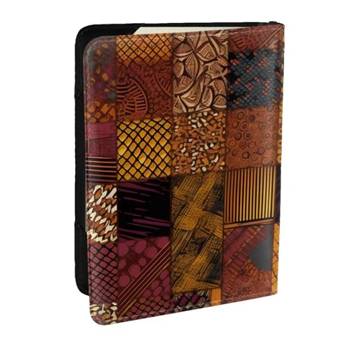 Reisepasshülle im afrikanischen Stil im Patchwork-Stil, RFID-Reisepasshülle, Brieftasche, PU-Leder, Reisepasshülle, niedlicher Reisepassschutz für Damen und Herren Reisepasshülle im afrikanischen Stil im Patchwork-Stil, RFID-Reisepasshülle, Brieftasche, PU-Leder, Reisepasshülle, niedlicher Reisepassschutz für Damen und Herren von HJBNW