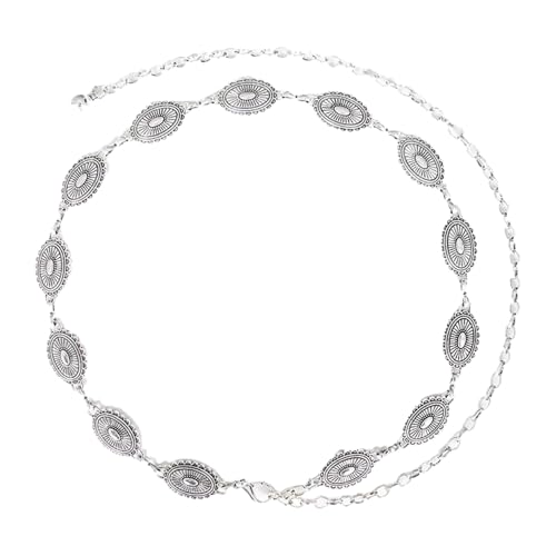 Bauchkette Silber,Kettengürtel Belly Chains,Women Mode Waist Taillenkette,Taillengürtel Damen Belts,Metallkettengürtel Gürtelkette Taille Verstellbare Metall Kette Taillenkettengürtel,Boho Hüftkette von HJDJBD