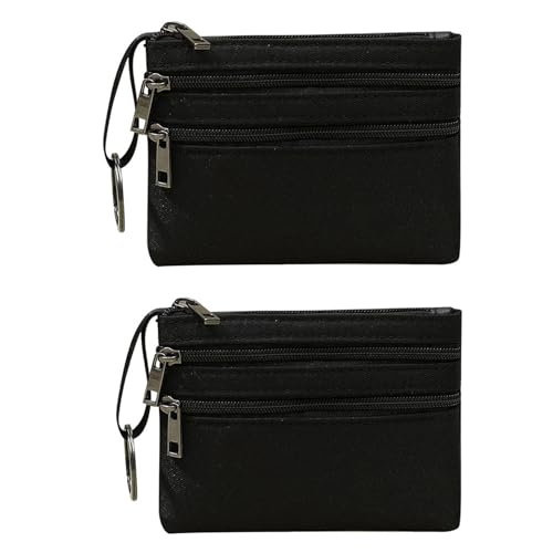 Mini Geldbörse Damen,Kleine Portemonnaie Geldbeutel Herren Schlüsseltasche Klein Mit Reißverschluss Schlüsselring,Purses Geldtasche Schlüsselanhänger Münztasche with Zipper Brieftasche Kleines Münze von HJDJBD