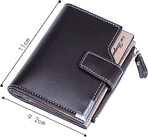 HJDQMDHA Geldbörse Dreifach -Design Brieftasche Multi funktional vertikaler Reißverschlussschnallen Kartenhalter ausreichend Münzbörsen mit großer Kapazität Privat HJDQMDHA Geldbörse Dreifach -Design Brieftasche Multi funktional vertikaler Reißverschlussschnallen Kartenhalter ausreichend Münzbörsen mit großer Kapazität Privat von HJDQMDHA