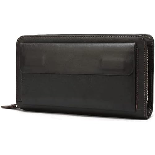 HJDQMDHA Geldbörse Echter Leder Reißverschluss Brieftasche Herrenkartenhalter für die Aufbewahrung von Kreditkartenwechsel Münzen Tasche mit großer Kapazitätsmut -Geldbörsen Privat HJDQMDHA Geldbörse Echter Leder Reißverschluss Brieftasche Herrenkartenhalter für die Aufbewahrung von Kreditkartenwechsel Münzen Tasche mit großer Kapazitätsmut -Geldbörsen Privat von HJDQMDHA