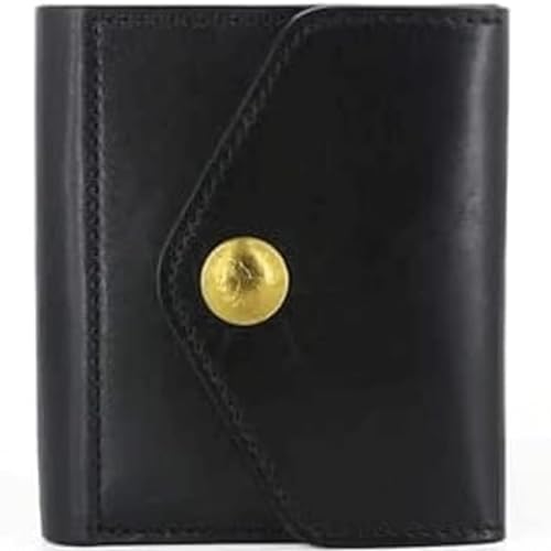 HJDQMDHA Geldbörse Leder Brieftasche Retro Kurzstil -Kartenhalter Einfacher tragbar Privat von HJDQMDHA