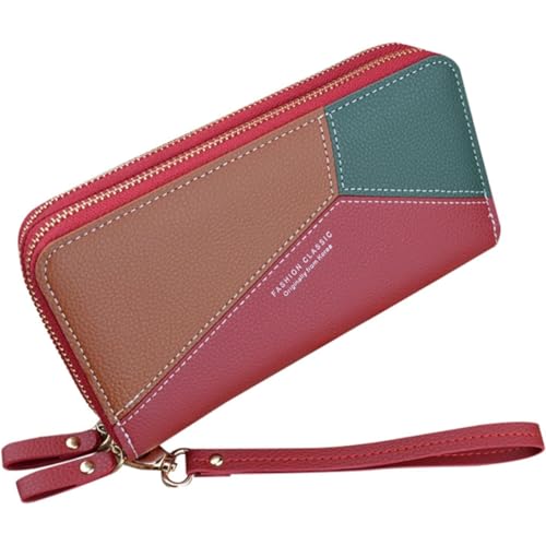 HJDQMDHA Geldbörse Long Ladies Wallet Doppelschichtkarte Halter großer Kapazität Kupplung Minimalistische Münzversuche Mode Reißverschlussmünzen Tasche Privat HJDQMDHA Geldbörse Long Ladies Wallet Doppelschichtkarte Halter großer Kapazität Kupplung Minimalistische Münzversuche Mode Reißverschlussmünzen Tasche Privat von HJDQMDHA