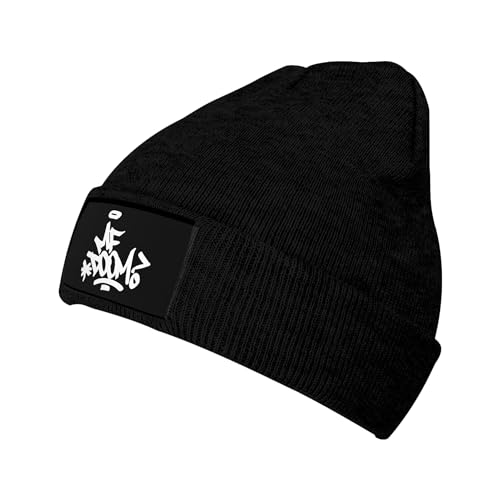 HJIOOP MF Rapper Déom Beanie Mütze für Herbst Winter Fischer Beanie Unisex Thermo Winter Strickmütze Geschenk, MF Doom-31, One size von HJIOOP