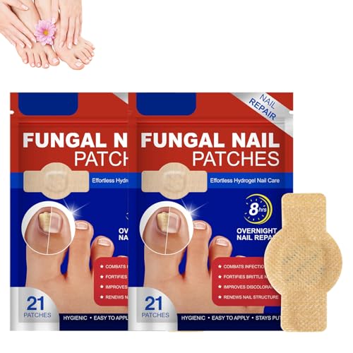 Pilz-Nagel-Patches, Fungal Nail Patches, Mehrzweck Nagelpilz Pflaster, Nagel Graben Reparaturpflaster, Zehennagel Korrektur Patch für Beschädigte Nägel und Erscheinungsbild Verfärbter Nägel (2) von HJJH
