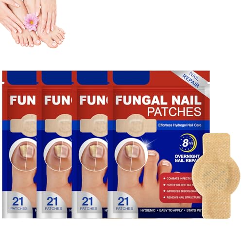 Pilz-Nagel-Patches, Fungal Nail Patches, Mehrzweck Nagelpilz Pflaster, Nagel Graben Reparaturpflaster, Zehennagel Korrektur Patch für Beschädigte Nägel und Erscheinungsbild Verfärbter Nägel (4) von HJJH