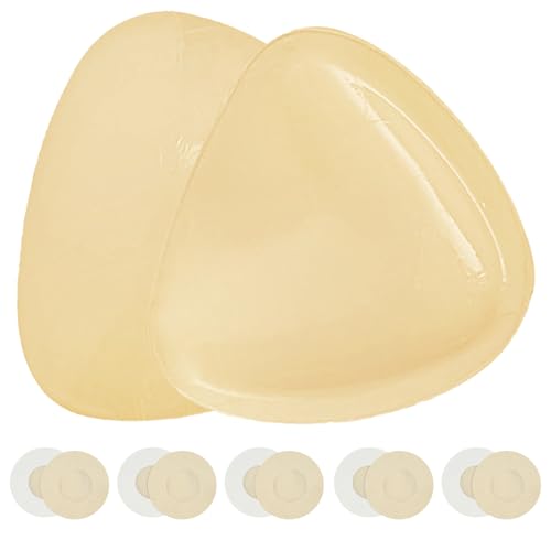 1 Paar Weich Boost Cups BH Einlagen, Komfortabel Klebe BH Pads Einsätze, BH Pads Selbstklebende mit 5 Paar Brustwarzenpflaster, Klebe Push Up Pad, Pushpads Doppelseitig Klebende für Damen Mädchen von HJJMN