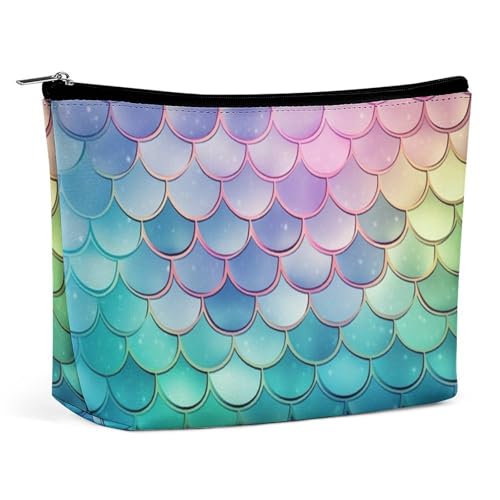 HJKBCV Dreamy Kosmetiktasche mit Farbverlauf, PU-Leder, Reise-Make-up-Tasche, Mini-Tasche, Kosmetiktasche für Damen, tragbarer Handtaschenverschluss, Organizer, Make-up-Kulturbeutel, Stil, HJKBCV Dreamy Kosmetiktasche mit Farbverlauf, PU-Leder, Reise-Make-up-Tasche, Mini-Tasche, Kosmetiktasche für Damen, tragbarer Handtaschenverschluss, Organizer, Make-up-Kulturbeutel, Stil, von HJKBCV