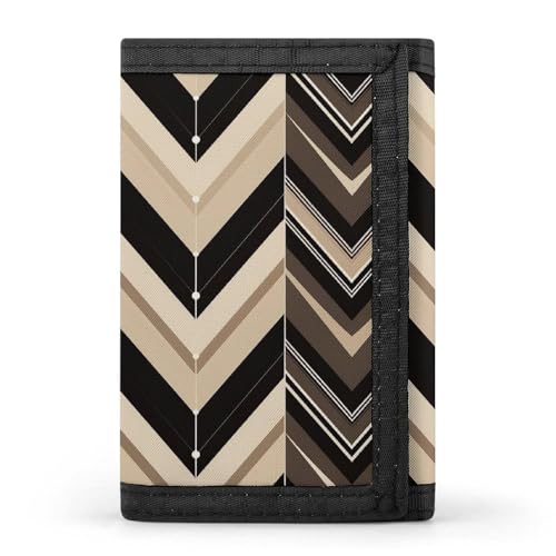 HJKBCV Dreifach gefaltete Geldbörse mit Kreditkartenfach, für Outdoor-Sport, Münzgeldbörse mit Ausweisfenster, Einheitsgröße, Stil:, Einheitsgröße von HJKBCV