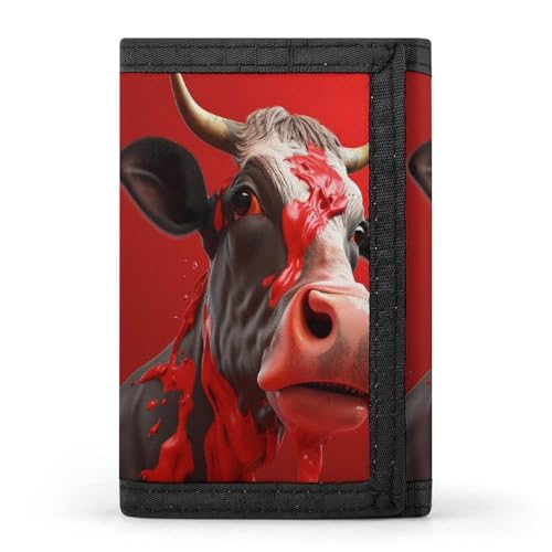 HJKBCV Funny Animals Trifold Wallet Credit Card Purse Portable Outdoor Sports Wallets Pocket Coin Wallet with ID Window for Men Women, style, One Size, Stil:, Einheitsgröße von HJKBCV