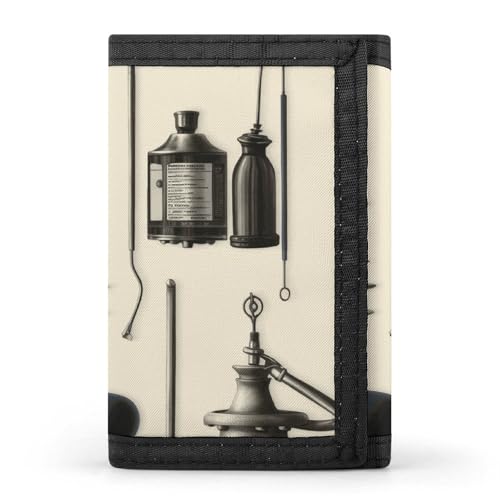 HJKBCV Instruments Trifold Wallet Credit Card Purse Portable Outdoor Sports Wallets Pocket Coin Wallet with ID Window for Men Women, style, One Size, Stil:, Einheitsgröße von HJKBCV