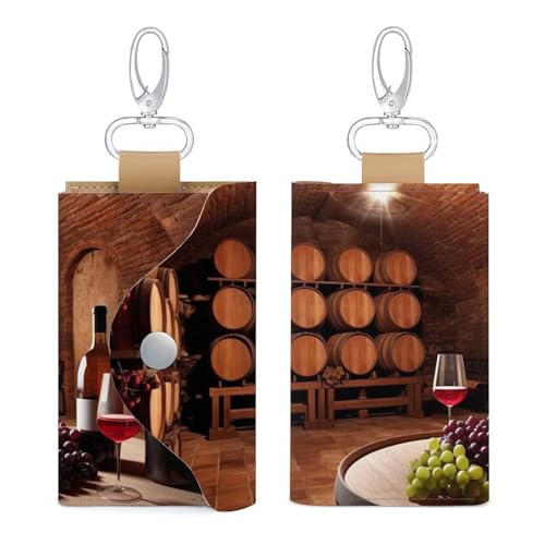 HJKBCV Leder Autoschlüssel Schutz Mini Rotweinkeller Anti-Diebstahl Tasche Wasserdicht Kreditkarte Schutz Hülle Anti-Diebstahl Tasche für Autoschlüssel, Bankkarten, Münzen, Stil, Einheitsgröße, Stil:, von HJKBCV