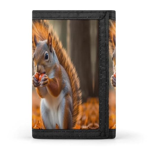 HJKBCV Niedliche Tier-Geldbörse mit dreifach gefaltetem Kreditkartenfach, tragbar, Outdoor-Sportgeldbörse, Münzgeldbörse mit Ausweisfenster für Männer und Frauen, Stil, Einheitsgröße, Stil:, von HJKBCV