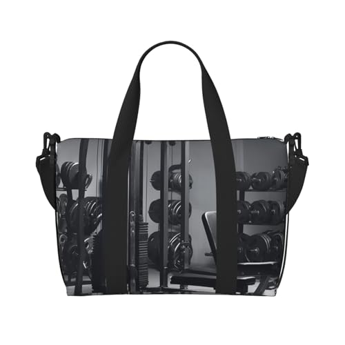 Sportbeutel, kleine Sportausrüstung, Seesack, Übernachtungstasche mit Schuhfach, Tragetasche für Damen und Herren, Fitnessgeräte, Einheitsgröße von HJKBCV