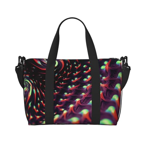 Turnbeutel, klein, Stiefmütterchen, Perfektion, Seesack, Übernachtungstasche mit Schuhfach, Tragetasche für Damen und Herren, Fantasy Sci-Fi-Schwindel, Einheitsgröße von HJKBCV