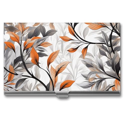 Visitenkartenetui aus Metall für Herren und Damen, schmale Tasche, Geldbörse, mehrere Brieftaschen, professioneller Kartenhalter für Namenskarte, Kreditkarte, Stil, Einheitsgröße, Stil:, Einheitsgröße von HJKBCV