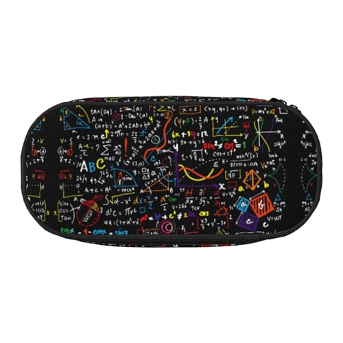 HJLUUFT Federmäppchen mit Mathe-Formel-Druck, einfach, stabil, multifunktional, Federmäppchen, Bürobedarf-Organizer von HJLUUFT