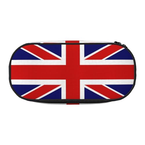 HJLUUFT Federmäppchen mit englischer Flagge, schlicht, stabil, multifunktional, für Büro, Schreibwaren von HJLUUFT