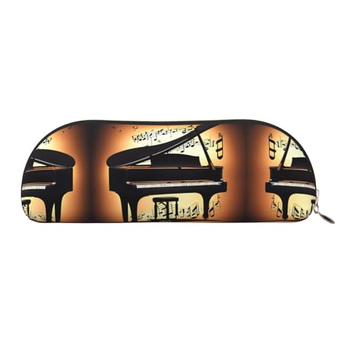 HJLUUFT Halbrunde Aufbewahrungstasche für Klavier, Violine und Musiknoten – stilvolles Federmäppchen und leichte Make-up-Tasche, geeignet für Büro, Leben und Reisen, gold, Einheitsgröße, Kunst HJLUUFT Halbrunde Aufbewahrungstasche für Klavier, Violine und Musiknoten – stilvolles Federmäppchen und leichte Make-up-Tasche, geeignet für Büro, Leben und Reisen, gold, Einheitsgröße, Kunst von HJLUUFT