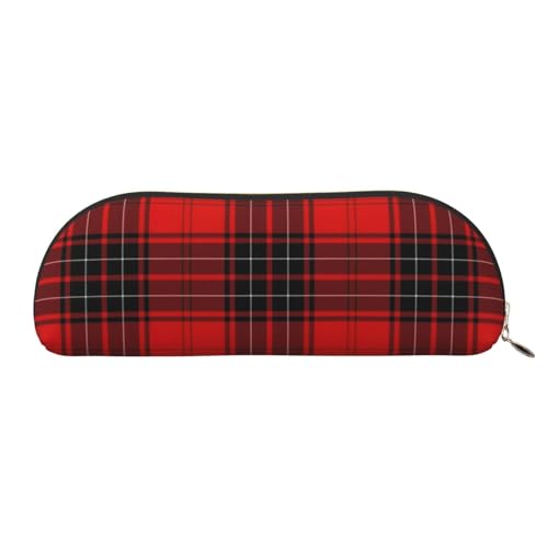 HJLUUFT Halbrunde Aufbewahrungstasche in Rot und Schwarz kariert – stilvolles Federmäppchen und leichte Make-up-Tasche, geeignet für Büro, Leben und Reisen HJLUUFT Halbrunde Aufbewahrungstasche in Rot und Schwarz kariert – stilvolles Federmäppchen und leichte Make-up-Tasche, geeignet für Büro, Leben und Reisen von HJLUUFT