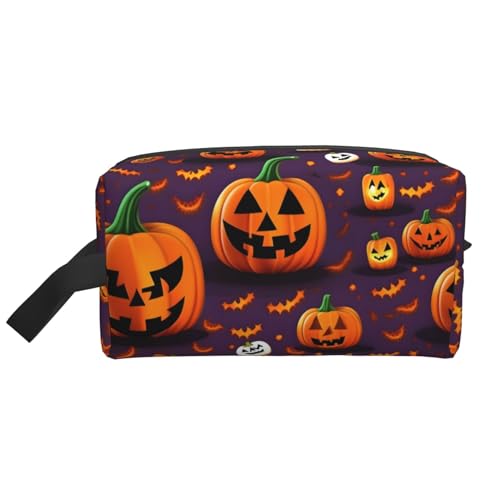 HJLUUFT Happy-Halloween-Day Kulturbeutel mit Trick-or-Treat-Aufdruck, für Männer und Frauen, Reise-Kulturbeutel, Organizer für Erwachsene, Tür, Zimmer, Weiss/opulenter Garten, Einheitsgröße HJLUUFT Happy-Halloween-Day Kulturbeutel mit Trick-or-Treat-Aufdruck, für Männer und Frauen, Reise-Kulturbeutel, Organizer für Erwachsene, Tür, Zimmer, Weiss/opulenter Garten, Einheitsgröße von HJLUUFT