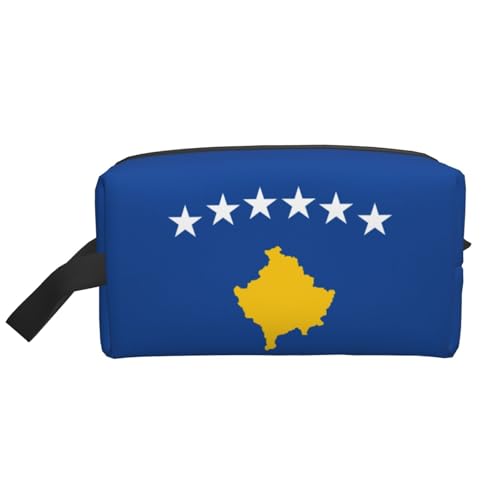 HJLUUFT Kulturbeutel mit Flagge des Kosovo-Aufdrucks, für Männer und Frauen, Reisen, Kulturbeutel, Organizer für Erwachsene, Tür, Zimmer, Weiss/opulenter Garten, Einheitsgröße HJLUUFT Kulturbeutel mit Flagge des Kosovo-Aufdrucks, für Männer und Frauen, Reisen, Kulturbeutel, Organizer für Erwachsene, Tür, Zimmer, Weiss/opulenter Garten, Einheitsgröße von HJLUUFT