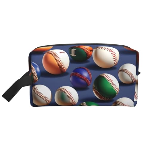 HJLUUFT Kulturbeutel mit Sport-Baseball-Aufdruck für Männer und Frauen, Reise-Kulturbeutel, Organizer für Erwachsene, Tür, Zimmer, Weiss/opulenter Garten, Einheitsgröße HJLUUFT Kulturbeutel mit Sport-Baseball-Aufdruck für Männer und Frauen, Reise-Kulturbeutel, Organizer für Erwachsene, Tür, Zimmer, Weiss/opulenter Garten, Einheitsgröße von HJLUUFT