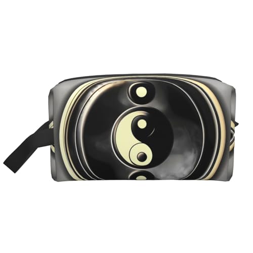 HJLUUFT Kulturbeutel mit Yin-Yang-Muster für Männer und Frauen, Reise-Kulturbeutel, Organizer für Erwachsene, Tür, Zimmer, Weiss/opulenter Garten, Einheitsgröße HJLUUFT Kulturbeutel mit Yin-Yang-Muster für Männer und Frauen, Reise-Kulturbeutel, Organizer für Erwachsene, Tür, Zimmer, Weiss/opulenter Garten, Einheitsgröße von HJLUUFT
