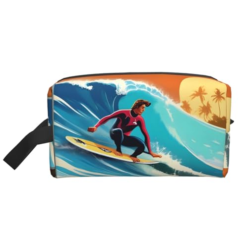 HJLUUFT Kulturbeutel mit hawaiianischem Surfer auf gewelltem Druck, für Männer und Frauen, Reise-Kulturbeutel, Organizer für Erwachsene, Tür, Zimmer, Weiss/opulenter Garten, Einheitsgröße HJLUUFT Kulturbeutel mit hawaiianischem Surfer auf gewelltem Druck, für Männer und Frauen, Reise-Kulturbeutel, Organizer für Erwachsene, Tür, Zimmer, Weiss/opulenter Garten, Einheitsgröße von HJLUUFT