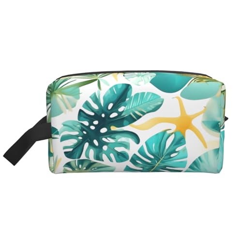 HJLUUFT Kulturbeutel mit tropischem Strandpflanzen-Motiv, für Männer und Frauen, Reise-Kulturbeutel, Organizer für Erwachsene, Tür, Zimmer, Weiss/opulenter Garten, Einheitsgröße HJLUUFT Kulturbeutel mit tropischem Strandpflanzen-Motiv, für Männer und Frauen, Reise-Kulturbeutel, Organizer für Erwachsene, Tür, Zimmer, Weiss/opulenter Garten, Einheitsgröße von HJLUUFT