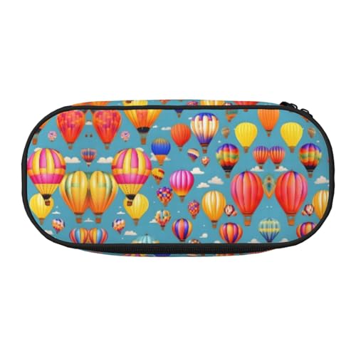 HJLUUFT Make-up-/Kosmetiktasche mit buntem Luftballonaufdruck, Kawaii-Bleistiftbox, Gadget-Organizer, Tasche mit Reißverschluss von HJLUUFT