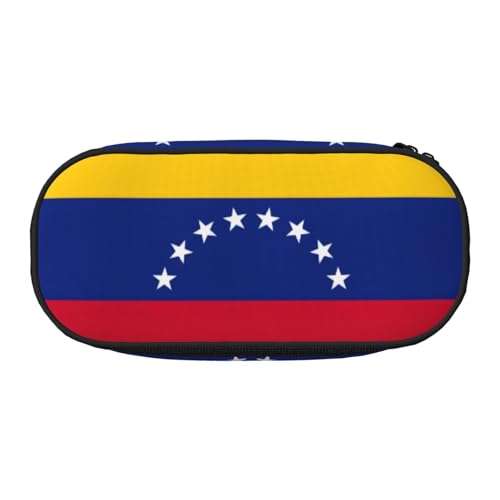 HJLUUFT Make-up-Kosmetiktasche, Motiv: Flagge von Venezuela, Schreibwaren, Kawaii-Stiftebox, Gadget-Organizer, Tasche mit Reißverschluss von HJLUUFT