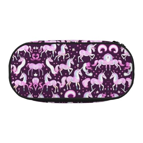 HJLUUFT Make-up-Kosmetiktasche mit Einhorn-Motiv, Kawaii-Bleistift-Box, Gadget-Organizer, Tasche mit Reißverschluss von HJLUUFT