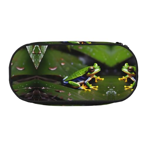 HJLUUFT Make-up-Kosmetiktasche mit Friedensbaum-Motiv, Kawaii-Bleistift-Box, Gadget-Organizer, Tasche mit Reißverschluss von HJLUUFT