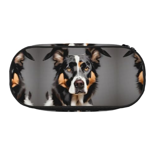 HJLUUFT Make-up-Kosmetiktasche mit Hunde-Aufdruck, Kawaii-Bleistift-Box, Gadget-Organizer-Tasche mit Reißverschluss von HJLUUFT