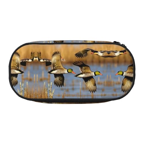 HJLUUFT Make-up-Kosmetiktasche mit Jagdfliegen-Motiv, Kawaii-Bleistift-Box, Gadget-Organizer, Tasche mit Reißverschluss von HJLUUFT