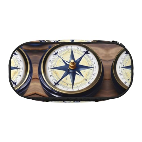 HJLUUFT Make-up-Kosmetiktasche mit Segelinstrumenten-Druck, Kawaii-Bleistift-Box, Gadget-Organizer-Tasche mit Reißverschluss von HJLUUFT