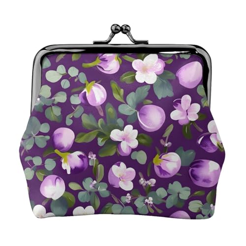 Kleine Geldbörse für Damen, Geldbörse für Damen, Münzgeldbörse für Damen, kleine Damen-Geldbörse, mit Reißverschluss und Kussschloss, Schwarz, Einheitsgröße, Art Deco von HJLUUFT