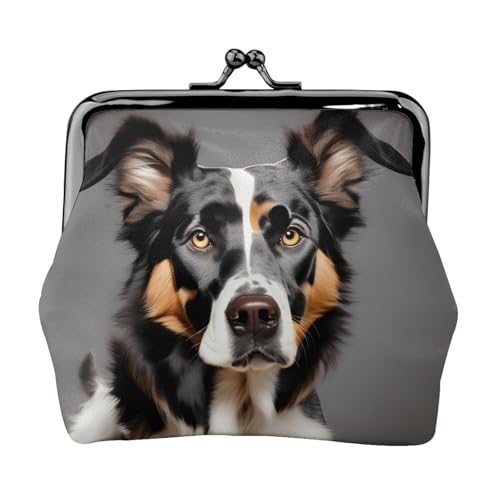 Kleine Geldbörse für Hunderassen, Geldbörse für Damen, Münzgeldbörse für Damen, kleine Damen-Geldbörse, mit Reißverschluss und Kussschloss, Schwarz, Einheitsgröße, Art-Deco, Schwarz , Einheitsgröße, von HJLUUFT
