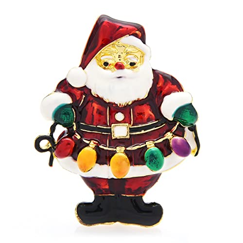 Stifte Brooch Women's Brooch Simple Temperament Suit Accessories Sweater Shirt Accessories Enamel Accept Santa Claus Brooches for Women Unisex Beautiful Figure Brooch Pins Fashion Decoration von HJRHZM