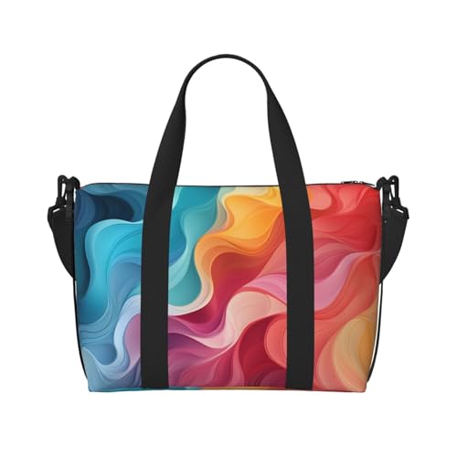 Reisetasche für Damen und Herren, verstellbar, großes Fassungsvermögen, Wochenendtasche, Übernachtungstasche, Handgepäcktasche, wasserdicht, Sport, Turnbeutel für Reisen, Yoga, Abstrakte Illustration Reisetasche für Damen und Herren, verstellbar, großes Fassungsvermögen, Wochenendtasche, Übernachtungstasche, Handgepäcktasche, wasserdicht, Sport, Turnbeutel für Reisen, Yoga, Abstrakte Illustration von HJRT